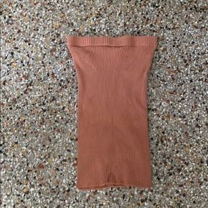 Burnt Orange body con skirt